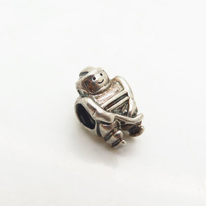 925 Sterling Silver Chamilia Slapshot / Hockey Player Bead Charm