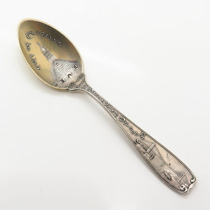 925 Sterling Antique Gorham "City of Churches / Brooklyn Bridge" Spoon