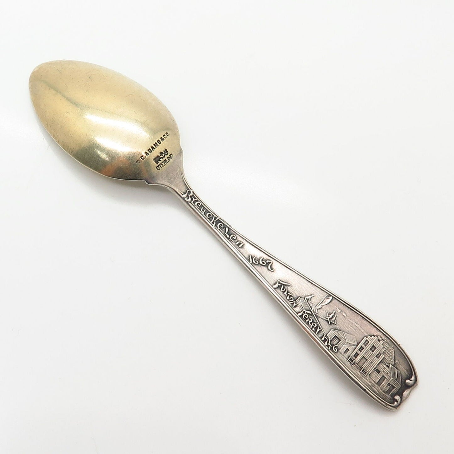 925 Sterling Antique Gorham "City of Churches / Brooklyn Bridge" Spoon