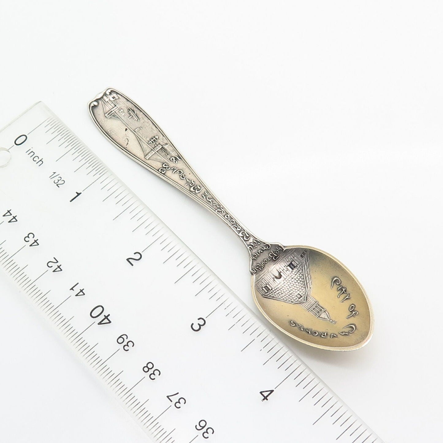 925 Sterling Antique Gorham "City of Churches / Brooklyn Bridge" Spoon