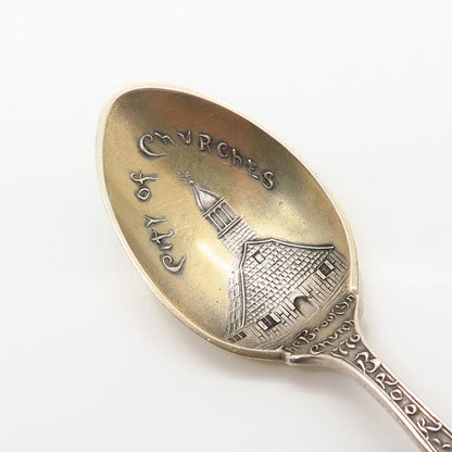 925 Sterling Antique Gorham "City of Churches / Brooklyn Bridge" Spoon