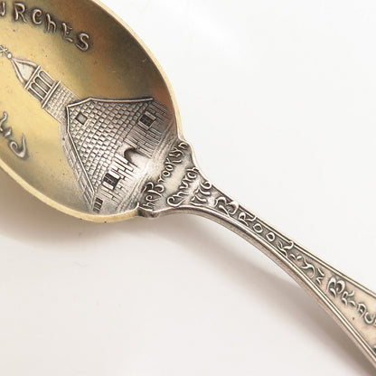 925 Sterling Antique Gorham "City of Churches / Brooklyn Bridge" Spoon