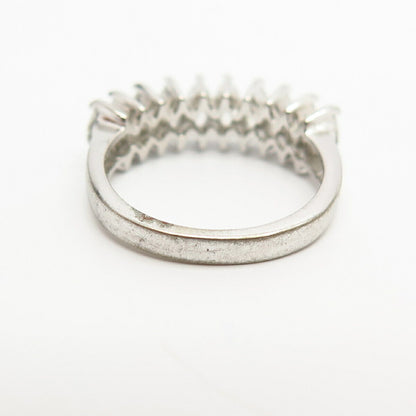 925 Sterling Silver C Z Ring Size 6