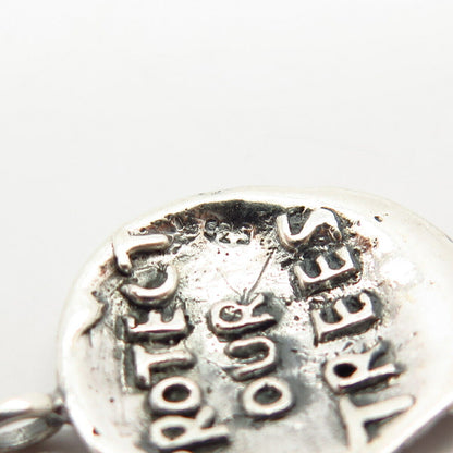 925 Sterling Silver "Protect Our Trees" Tree Of Life Design Charm Pendant