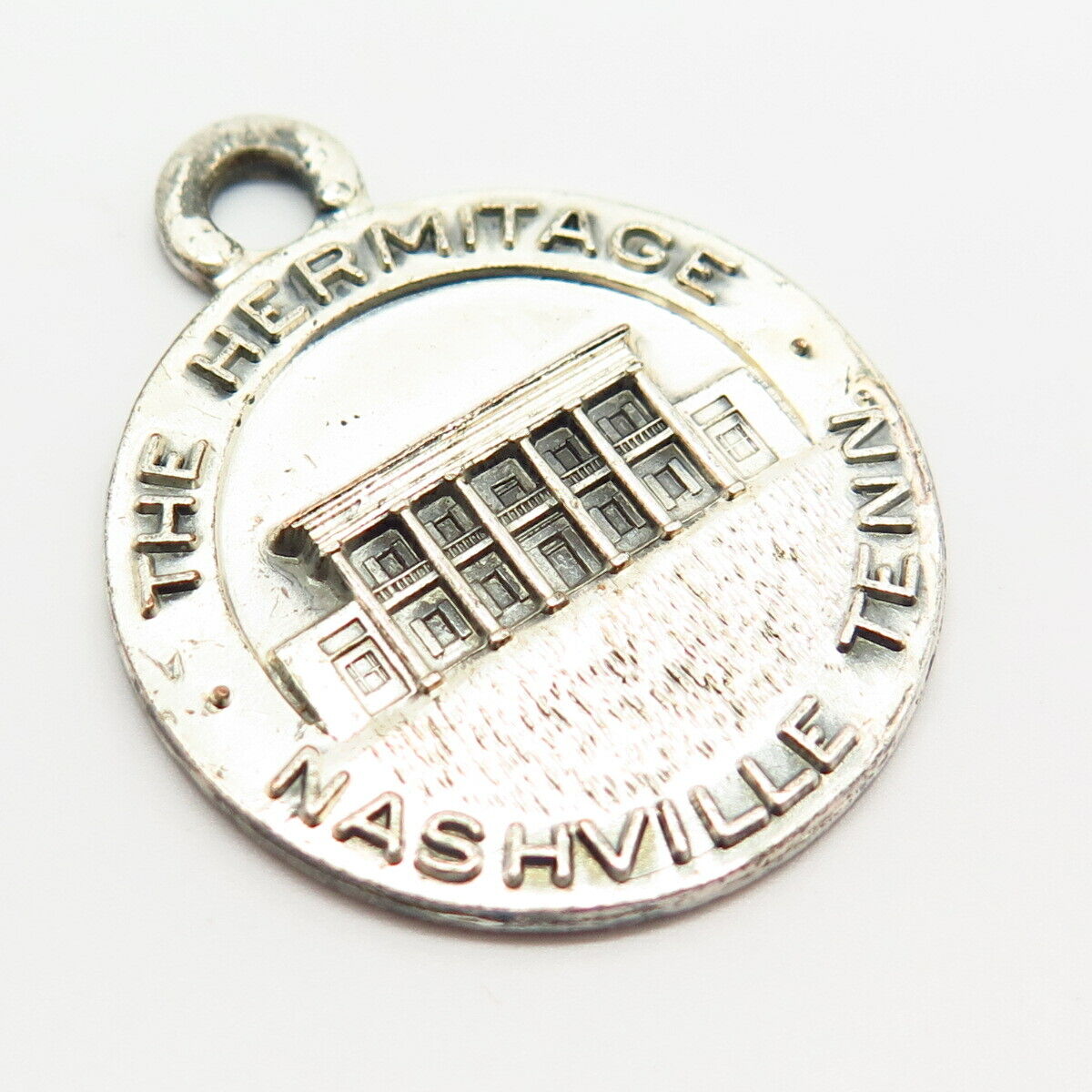 925 Sterling Vintage Bates & Klinke "The Hermitage Nashville" Charm Pendant