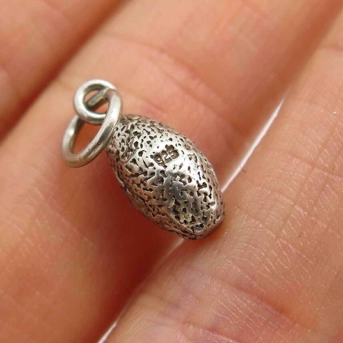 925 Sterling Silver American Football Ball Charm Pendant