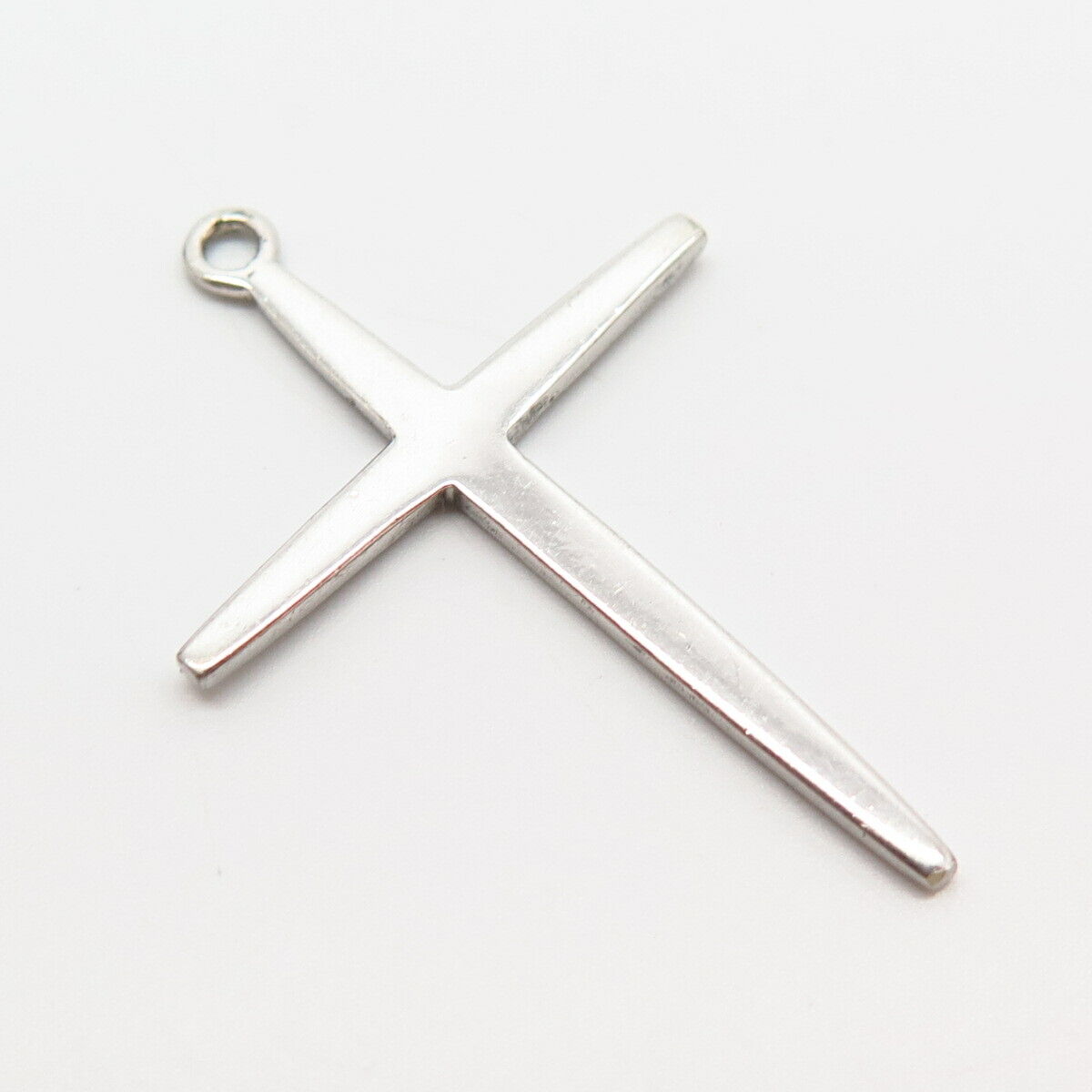 925 Sterling Silver Flat Classic Cross Pendant