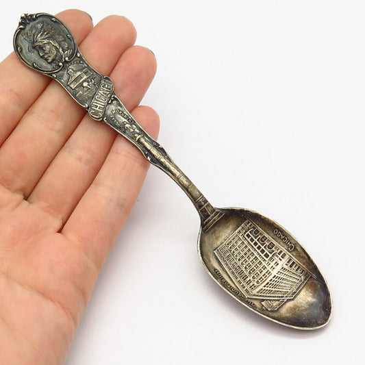 925 Sterling Antique Mechanics & Co. "The Auditorium Chicago" Spoon