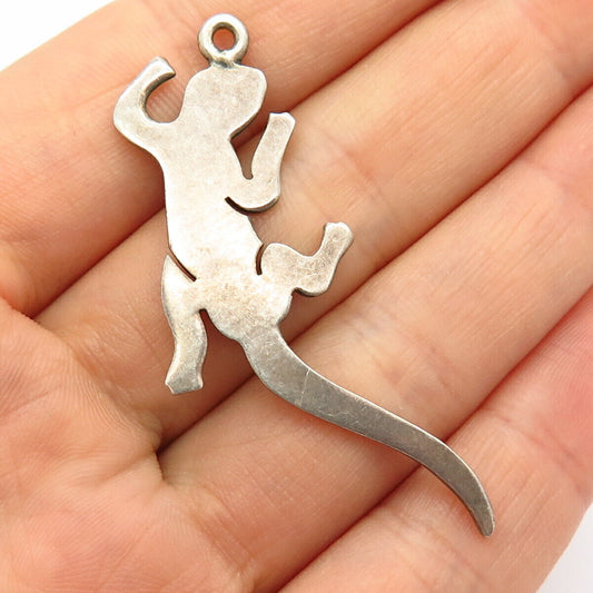 925 Sterling Silver  Iguana / Lizard Design Pendant