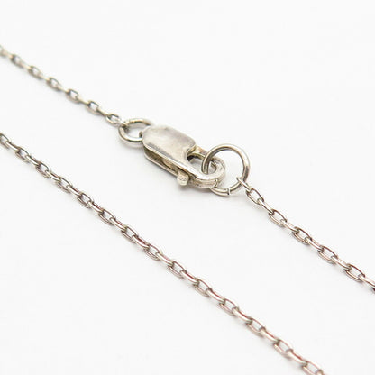 925 Sterling Silver Floral Design Pendant Chain Necklace