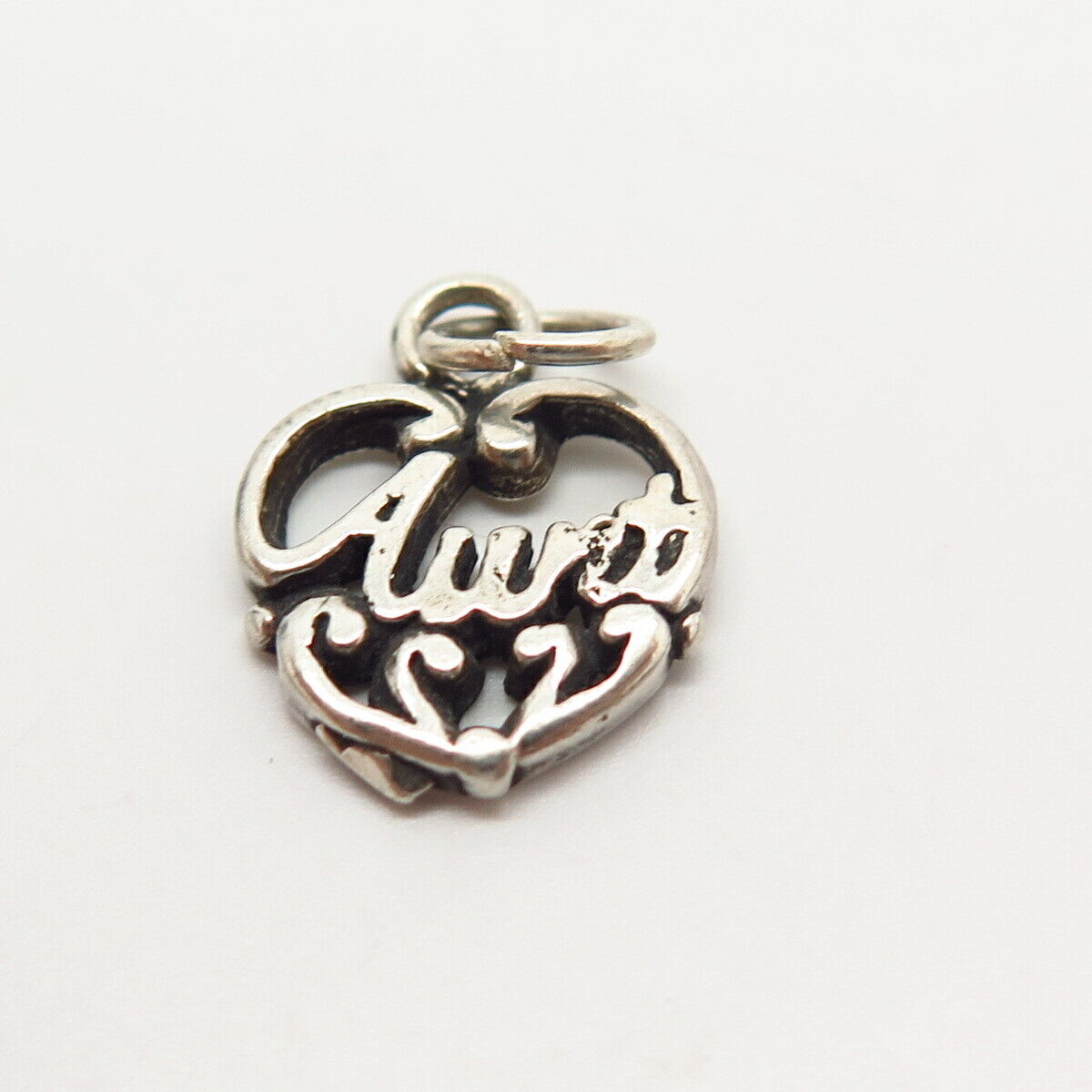 925 Sterling Silver "Aunt" Heart Design Pendant