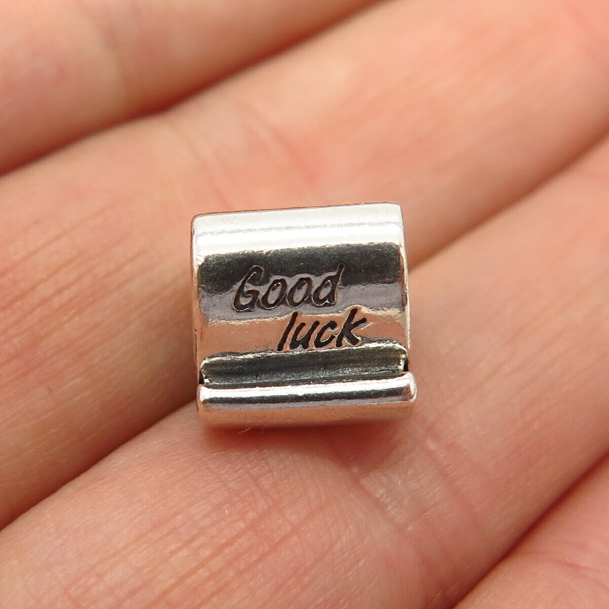 925 Sterling Silver Pandora "Good Luck" Bead Charm