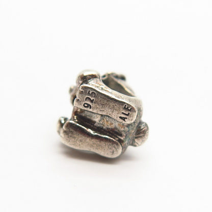 925 Sterling Silver Pandora Easter Rabbit Design Bead Charm