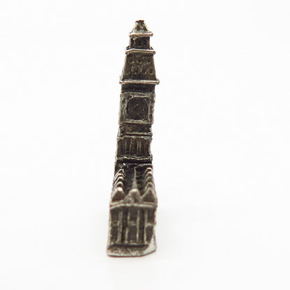 925 Sterling Silver Vintage Big Ben Tower Design Pendant