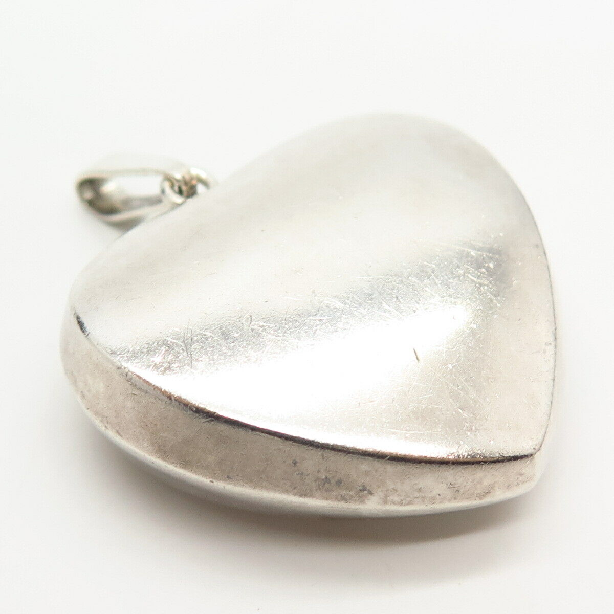 925 Sterling Silver Heart Design Hollow Pendant