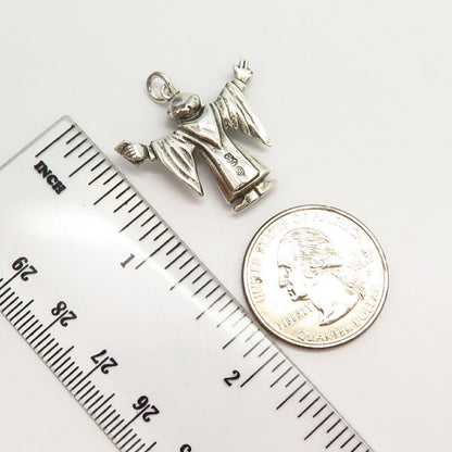 800 Silver Vintage Graduated Student Design Pendant