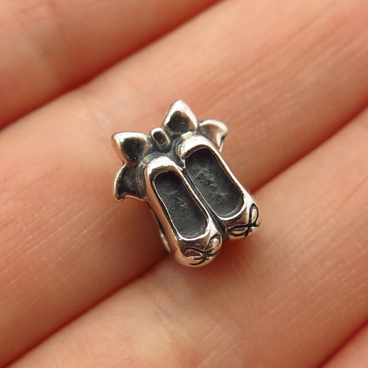 925 Sterling Silver Chamilia Ballet Pointe Shoes Bead Charm