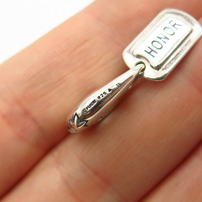 925 Sterling Silver Chamilia "Honor" Bead Charm