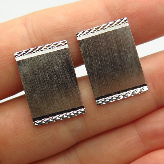 925 Sterling Silver Vintage Lamode Classic Cufflinks