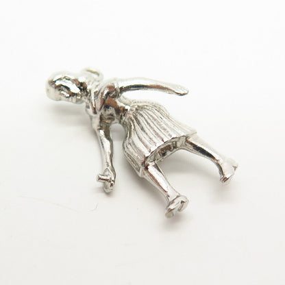 925 Sterling Silver Vintage Women Design Charm Pendant