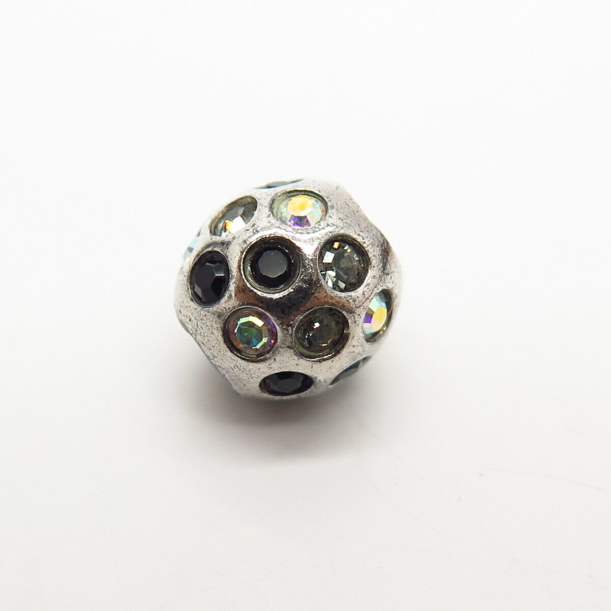 925 Sterling Silver Chamilia Multi-Color C Z Ball Design Bead Charm