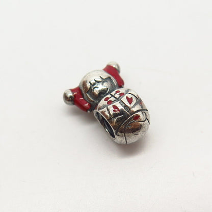 925 Sterling Silver Chamilia Enamel Girl Design Bead Charm