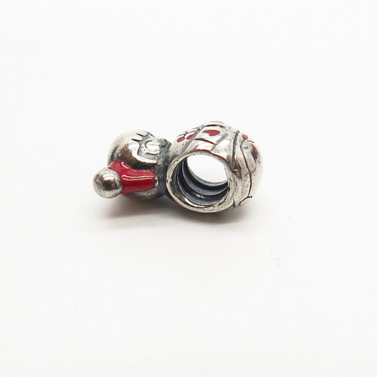 925 Sterling Silver Chamilia Enamel Girl Design Bead Charm