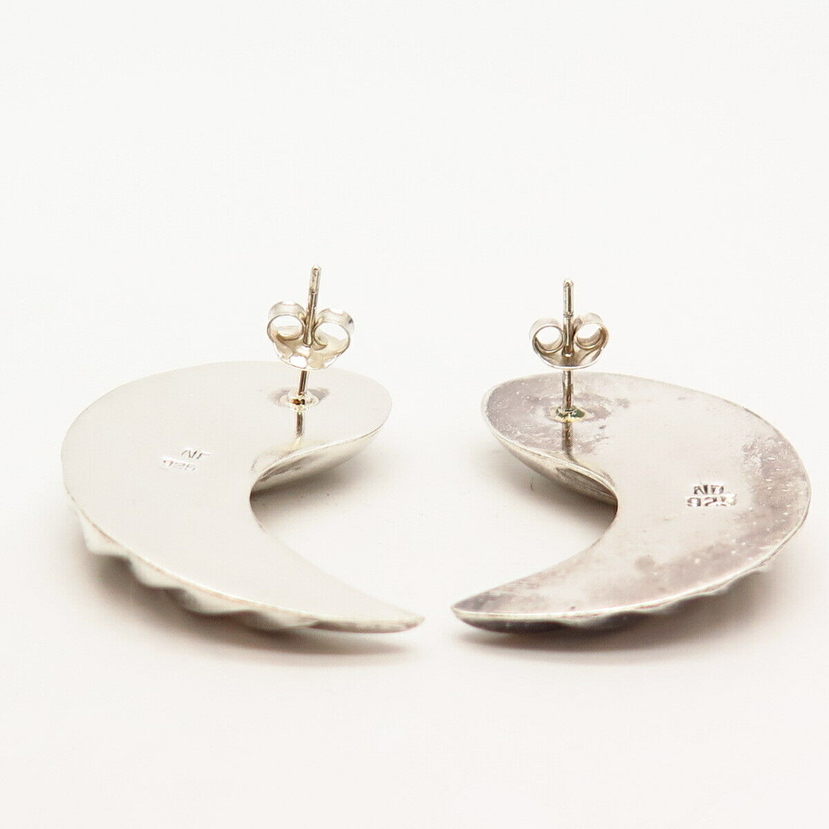 925 Sterling Silver Vintage Wings Design Earrings