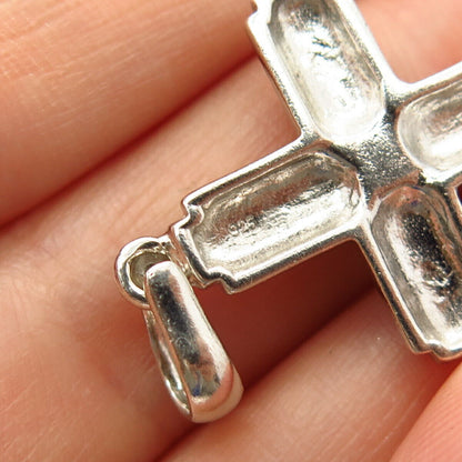 925 Sterling Silver Crucifix Cross Pendant