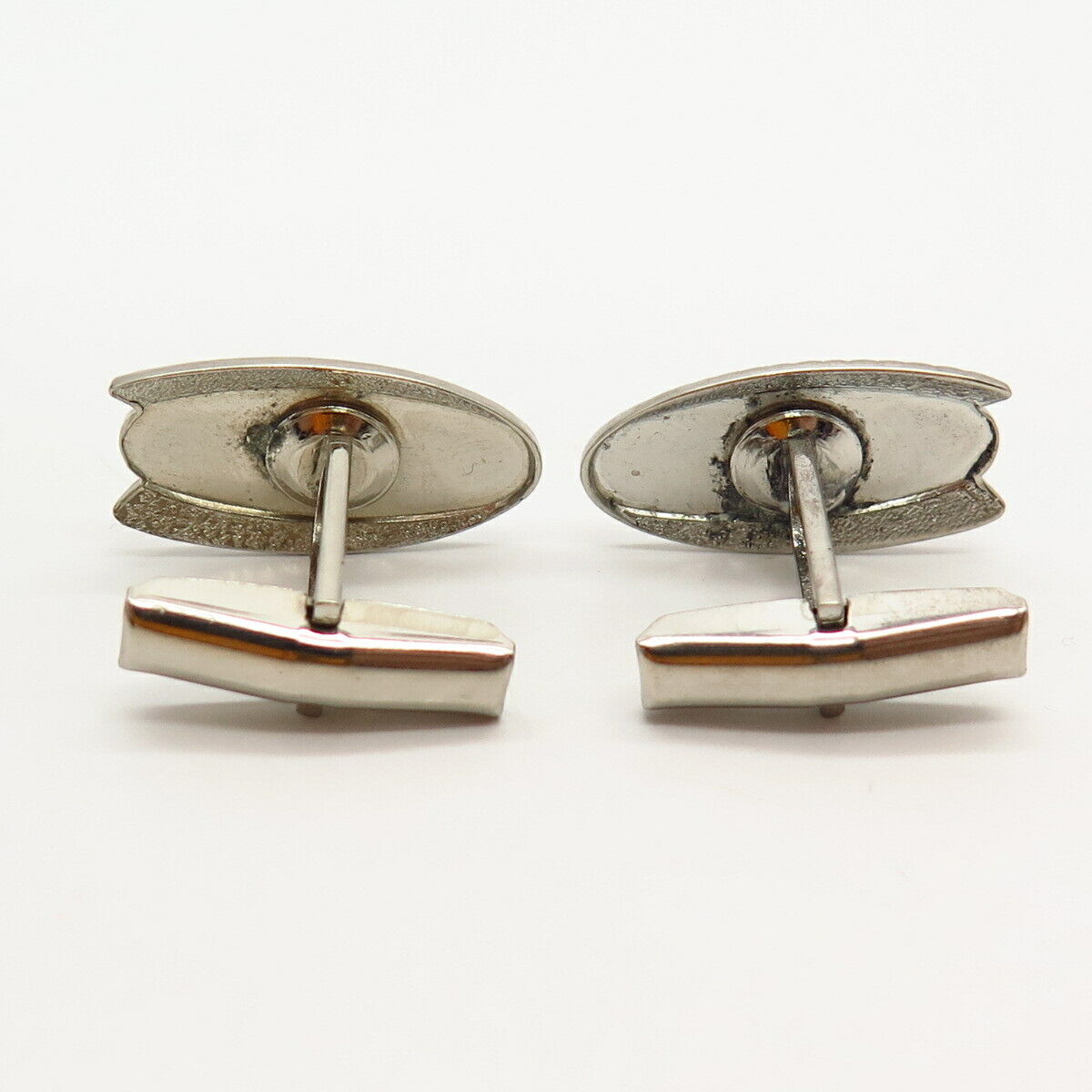 925 Sterling Silver Antique Classic Oval Cufflinks