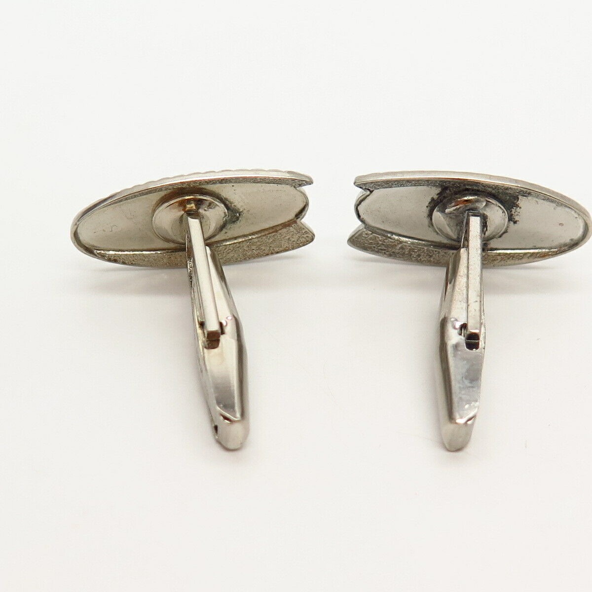 925 Sterling Silver Antique Classic Oval Cufflinks