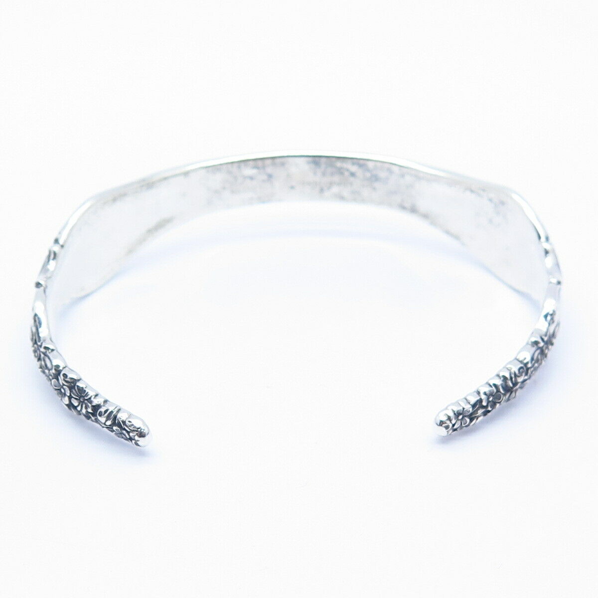 925 Sterling Vintage International Silver "Du Barry" Cuff Bracelet 7"