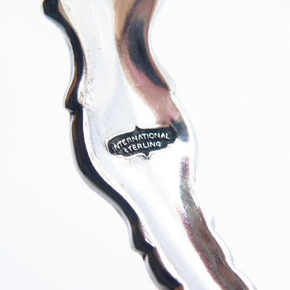 925 Sterling Vintage International Silver "Du Barry" Cuff Bracelet 7"