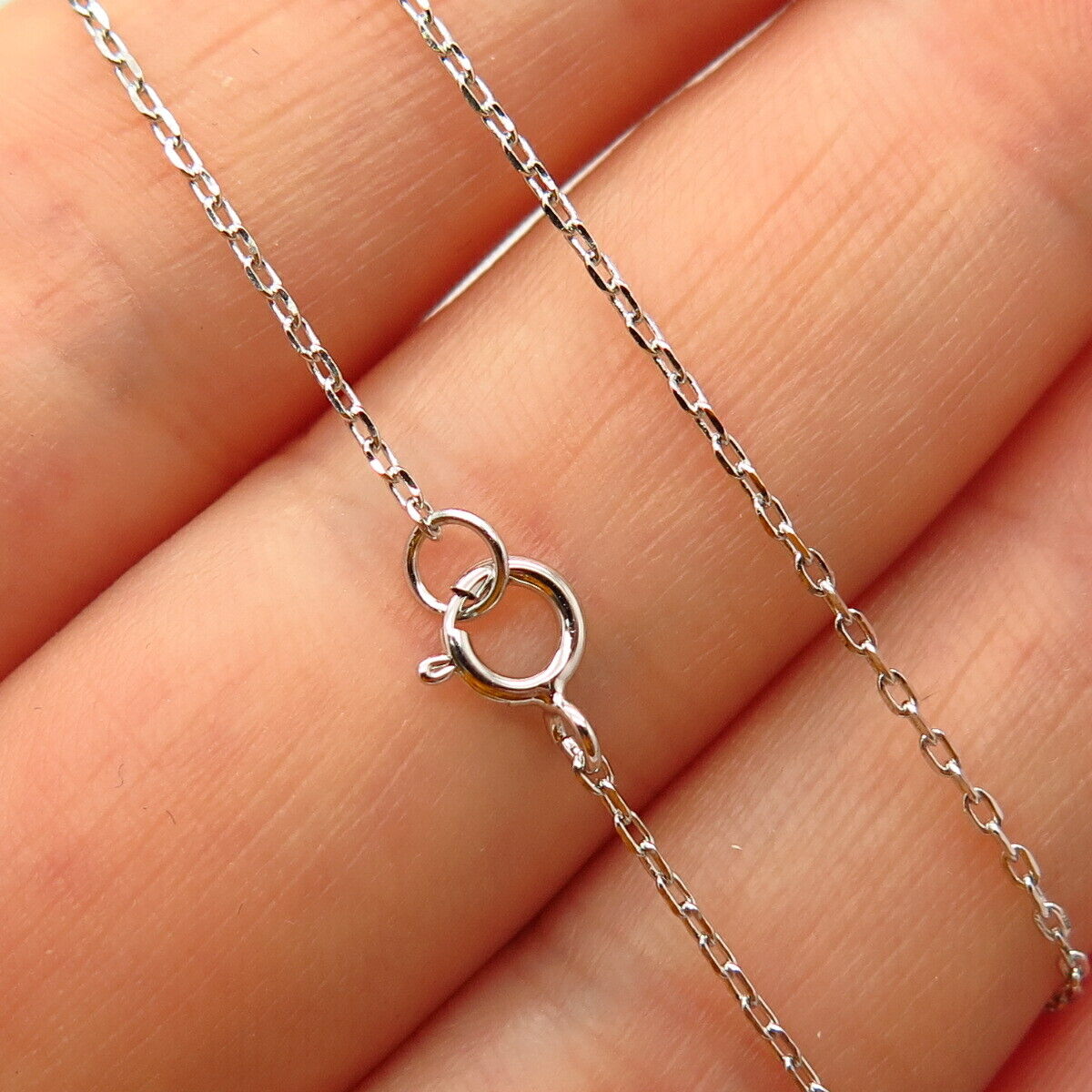 925 Sterling Silver C Z "#Smile" Chain Necklace 18"