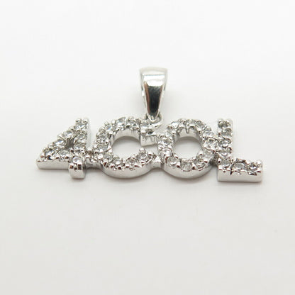 925 Sterling Silver C Z "4 COL" Pendant