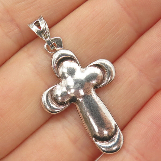 925 Sterling Silver Modernist Cross Pendant