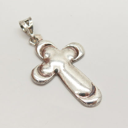 925 Sterling Silver Modernist Cross Pendant