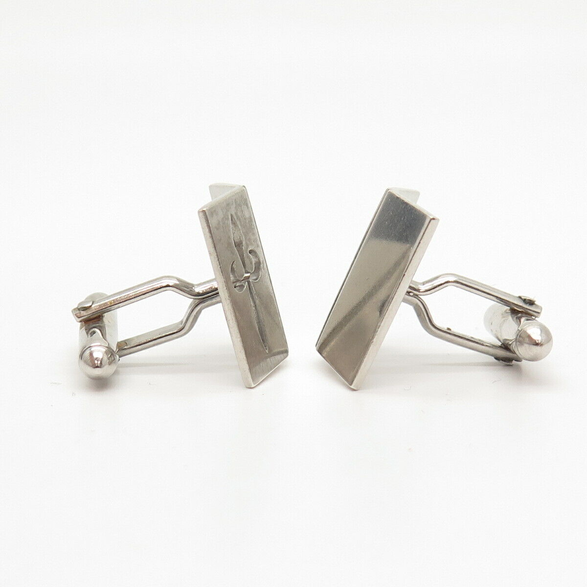 925 Sterling Silver Vintage Swank Inc. Sword Design Cufflinks