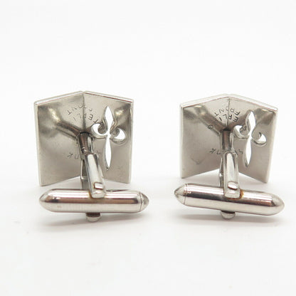 925 Sterling Silver Vintage Swank Inc. Sword Design Cufflinks