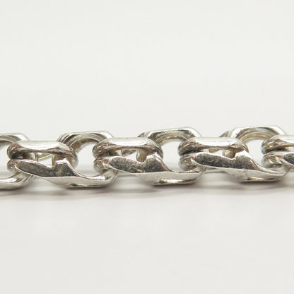 800 Silver Vintage Bismark Link Bracelet 7"