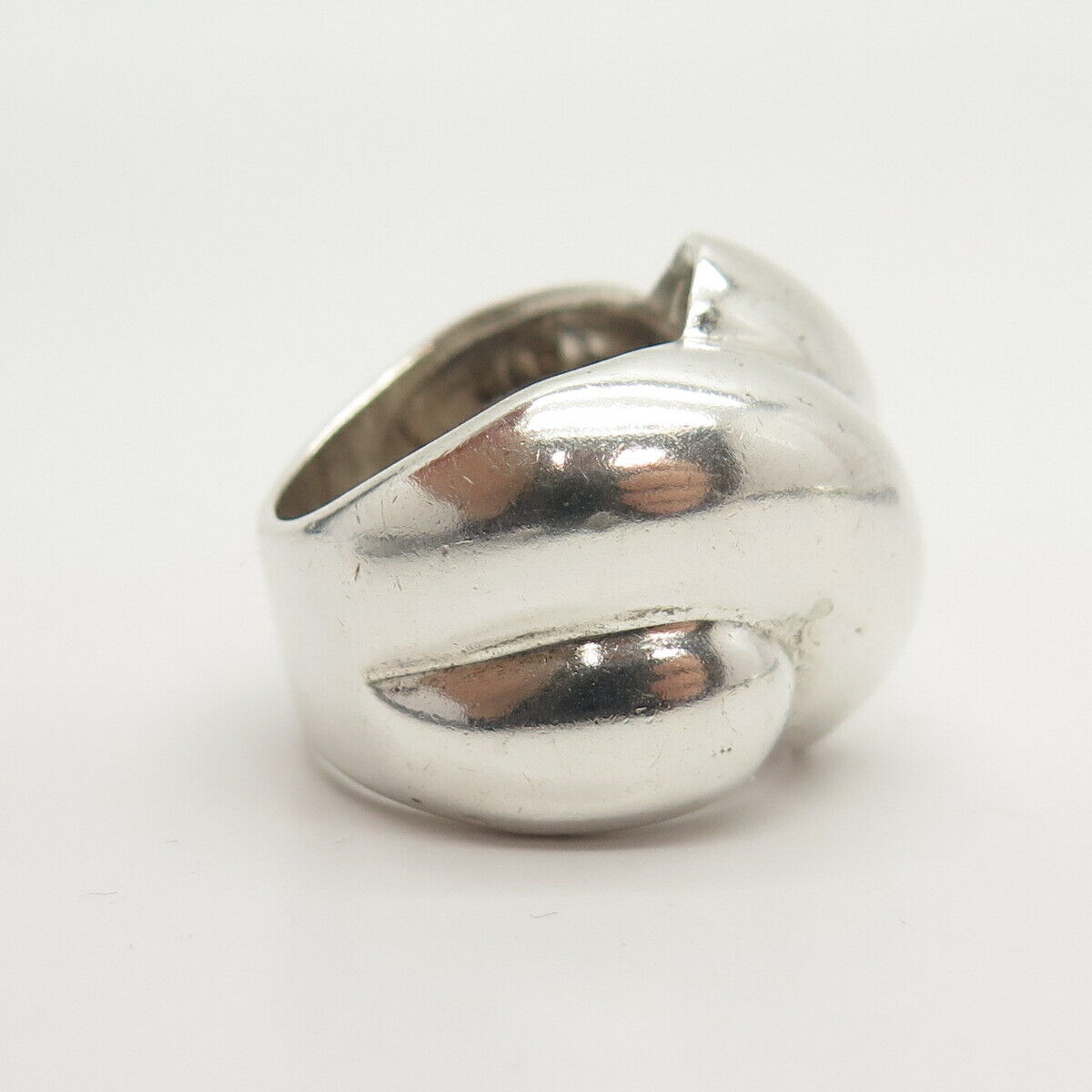 925 Sterling Silver Vintage Mexico Modernist Ring Size 6