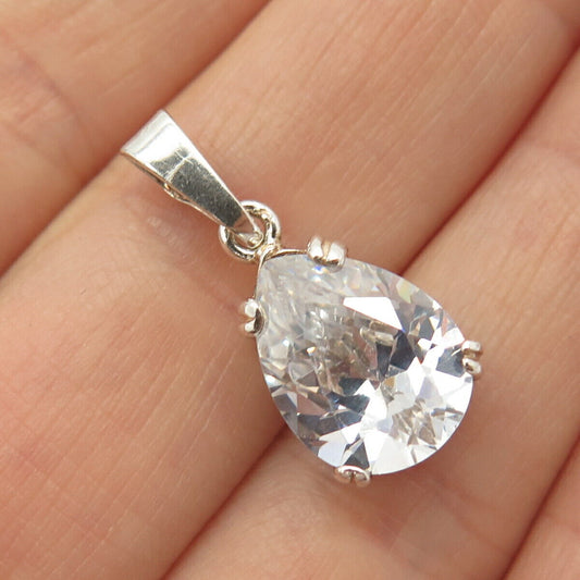 925 Sterling Silver Teardrop Design Pendant