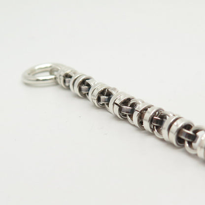 925 Sterling Silver Fancy Link Bracelet 6.5"