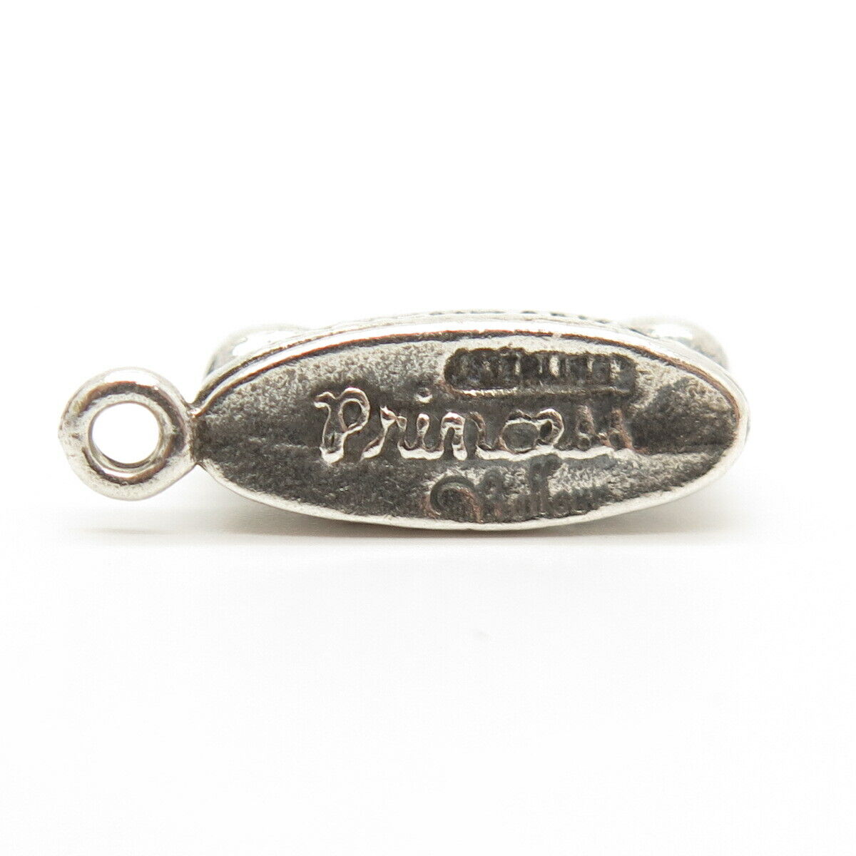 925 Sterling Silver Vintage Retro Phone Design Charm Pendant