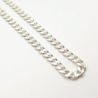 925 Sterling Silver Cable Chain Necklace 20"