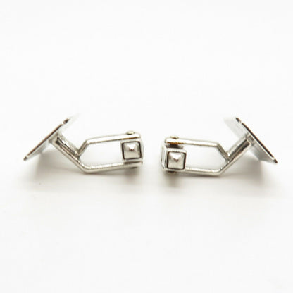 925 Sterling Silver Vintage Swank Textured Cufflinks