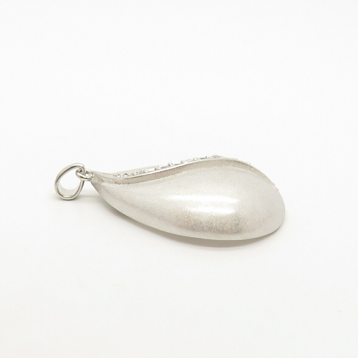 925 Sterling Silver C Z "Hope" Teardrop Pendant