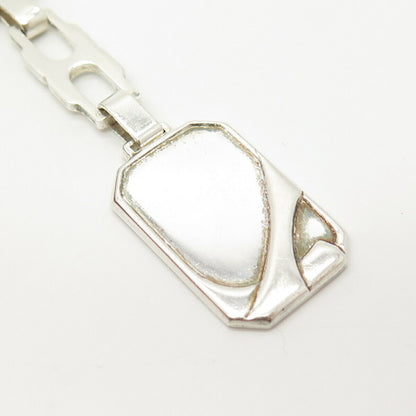 925 Sterling Silver Vintage Chain Key Ring