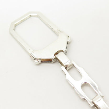 925 Sterling Silver Vintage Chain Key Ring