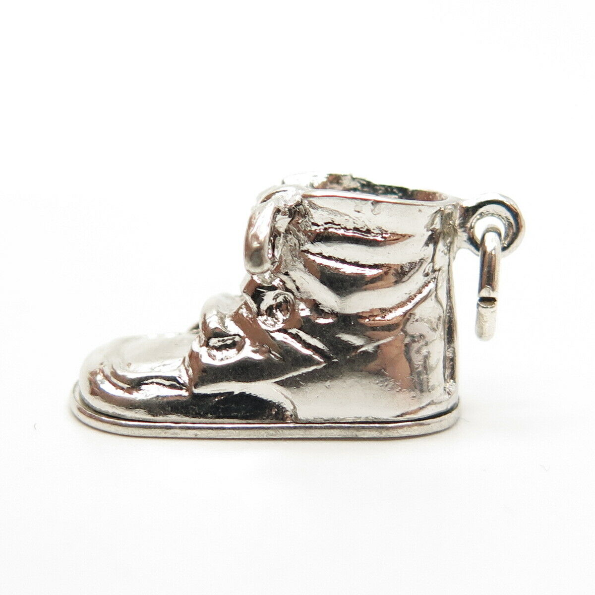 925 Sterling Silver Vintage Wells Boot Charm Pendant